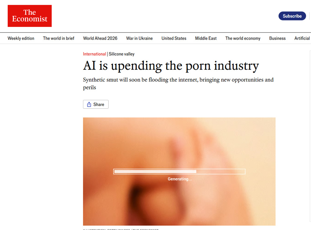 The Economist - AI and porn industry